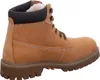 A side view of a brown boot with a thick sole. Produktbild-Vorschau