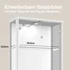 K-Möbel Glasvitrine stehend in Weiss (176x67x33 cm) mit 4 Produktbild-Vorschau 5