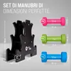 Apollo Set Manubri Palestra | Manubri Fitness, 2x1kg, Anteprima dell’immagine prodotto 2
