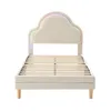 A bed frame with a cloud-shaped headboard and LED lights. Náhľad obrázku produktu