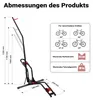 Wiltec vertikaler Fahrradständer 53 x 11 x 120 cm, Produktbild-Vorschau 4
