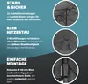 KINGSLEEVE Ombrellone XXL 460x270 cm Protezione UV 80+ Anteprima dell’immagine prodotto 5