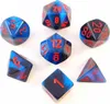 Chessex - Gemini - sada 7 dielikov - Black-Starlight/Red Náhľad obrázku produktu 1