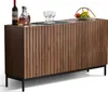 Flieks Sideboard Kommode mit 3 Türen, Anrichte 150x40x80 Produktbild-Vorschau 5