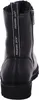 A rear view of a black boot. Voir les images du produit