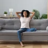 Relaxdays Tischlampe Löwe, Tischleuchte mit Stoffschirm, Produktbild-Vorschau 5