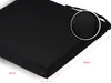 A black seat cushion with dimensions indicated. Produktbild-Vorschau