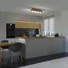 Lampa sufitowa drewniana belka 76 cm cztery szklane kule Podgląd zdjęcia produktu 4