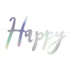 Baner Happy Birthday, opalizujący, 16,5x62cm Podgląd zdjęcia produktu 2