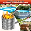 Vigevee Poolheizung Feuertonne Pool Paletten Heizspirale Produktbild-Vorschau 7