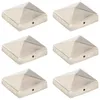 vidaXL Capuchons de poteau 6 pcs. Pyramide en acier Voir les images du produit 8