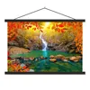 MuchoWow® Textilposter Steine - Baum - Wasserfall - Herbst Produktbild-Vorschau 1