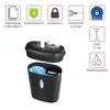 A product shot of a shredder with accompanying feature icons and text. Produktbild-Vorschau