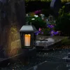 LED Mini Kerze/Grabkerze - flackernd - H: 10cm, D: 5cm - Timer + Sensor - bis 750h - weiß Produktbild-Vorschau