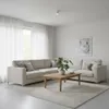 A modern living room with a sectional sofa, coffee table, and artwork on the wall. Náhled obrázku produktu