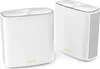 Two white Asus ZenWiFi XD6 AX5400 mesh Wi-Fi routers are shown against a white background. Náhled obrázku produktu