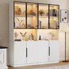 MODFU Vitrine-set Spanplattenvitrine mit einstellbare Produktbild-Vorschau 1