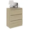 vidaXL Credenza rovere Sonoma 60x35x76 cm materiale a base Anteprima dell’immagine prodotto 3