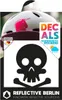 Reflective Berlin Reflexaufkleber Decals Totenkopf Schwarz Produktbild-Vorschau 3