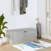 vidaXL Wand-Schuhschrank Betongrau 100x35x38 cm Produktbild-Vorschau 16