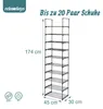Relaxdays Schuhregal, 10 Ebenen, Stecksystem, HBT: Produktbild-Vorschau 4