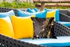 MuchoWow® Outdoor Kissen - Marmor - Silber - Gold - Produktbild-Vorschau 4