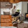 BLACK OAK Kaminholzregal OHIO 102x41x35cm schwarz modern Produktbild-Vorschau 6