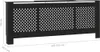 vidaXL Obudowa grzejnika z płyty MDF czarna 205 cm Podgląd zdjęcia produktu 15