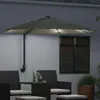 vidaXL Záhradný slnečník Sand 248 x 248 x 148 cm Polyester Náhľad obrázku produktu 3