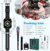 Children opening Christmas gifts, with a smartwatch and its accessories displayed. Produktbild-Vorschau
