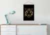 MuchoWow® Textilposter Tiger - Gold - Figur 60x90 cm mit Produktbild-Vorschau 3