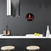 Glasuhr Wanduhr Küchenuhr Echt-Glas 30fi cm Chili Feuer rot Produktbild-Vorschau 3