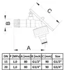 1/2" Gartenhahn mit Vorhängeschloss und Schnellkupplung Produktbild-Vorschau 2