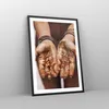 Gerahmtes Poster - Schwarzer Rahmen - Hände Strand Gold - Produktbild-Vorschau 8
