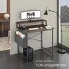 Table de bureau avec étagère de rangement et poche en tissu Voir les images du produit 7
