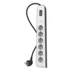 Belkin BSV603ca2m Czarny, Biały 6 x gniazdo sieciowe 2 m Podgląd zdjęcia produktu 1