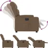 vidaXL Relaxsessel Elektrisch Braun Stoff Produktbild-Vorschau 7