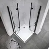 i-flair Falttür Duschkabine 75x75x190 cm aus durchsichtigem Produktbild-Vorschau 2