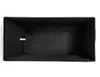 An empty black storage ottoman viewed from above. Podgląd zdjęcia produktu