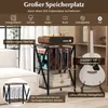A multi-purpose storage unit with a turntable and records, next to a guitar. Produktbild-Vorschau