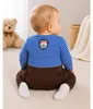 BONDI Baby Strampler "Gipfelkraxler" 91837 | Stripe blue Produktbild-Vorschau 4