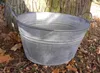 Zinkwanne Pflanztopf Zinkbottich Blumentopf 43 x 33 cm Grau Produktbild-Vorschau 2