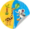 MuchoWow® - Mauerkreis - Wand Bilder - Wandsticker - Produktbild-Vorschau 1