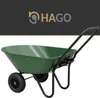 HAGO24 Gartenkarre Grün Schubkarre Kippkarre 78L PP Wanne Produktbild-Vorschau 8