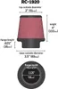 Filter Schutzhülle K&N RC-2540PK 2-1/8"FLG 3-1/2"B 2"T 4"H Produktbild-Vorschau 4