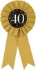 Kotylion, 40 jaar, goud-zwart, Beauty&Charm, 8 cm Productafbeelding-voorbeeld 1