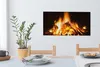 MuchoWow® - Leinwandbilder - Kamin vor schwarzem Produktbild-Vorschau 6