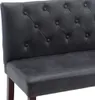 Panca vidaXL 120 cm, grigio effetto pelle scamosciata Anteprima dell’immagine prodotto 6