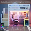 Flieks Etagenbett 140x200cm mit Schreibtisch und Ablagen, Produktbild-Vorschau 5
