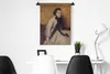 MuchoWow® Wandteppich Wandbehang Porträt einer Frau in Grau Produktbild-Vorschau 4